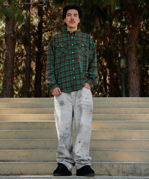 WKNDRS(ウィーキャンドース)の「CHECKERED SHIRT (GREEN)(シャツ/ブラウス・レディース・その他・MEDIUM/LARGE/X-LARGE)」の7枚目の写真