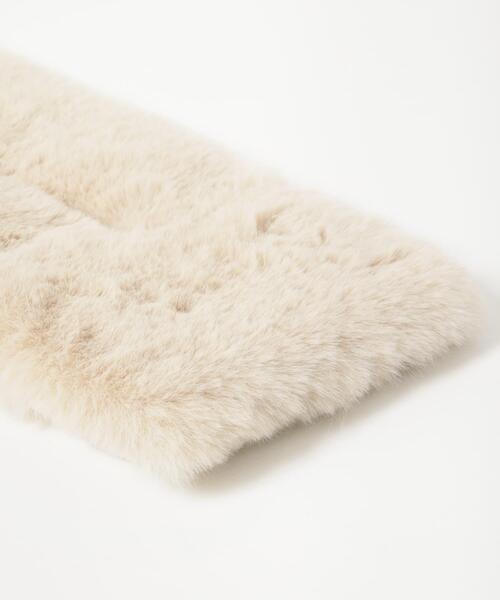 SENSE OF PLACE by URBAN RESEARCH(センスオブプレイスバイアーバンリサーチ)の「ボリュームエコファーティペット(マフラー・レディース・ブラウン/モカ/ベージュ・ONE)」の9枚目の写真