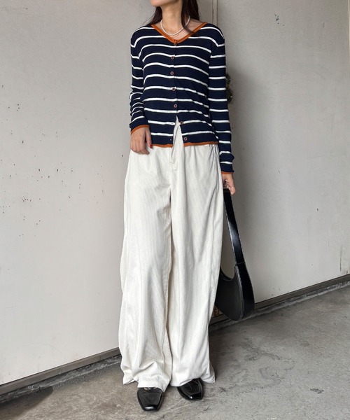 kolor ボーダー カーディガン size 3 navy white kolor ボーダー カーディガン size 3 navy white kolor ボーダー