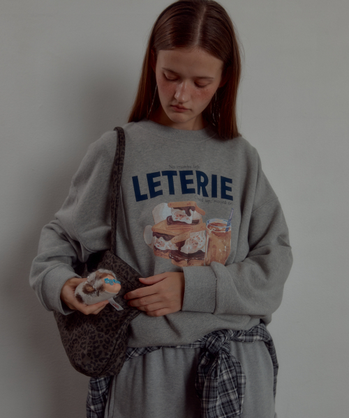 LETERIE(レテリー)の「MARSHMALLOW WAFFLE SWEATSHIRT_GREY(スウェット・レディース・グレー・FREE)」の1枚目の写真