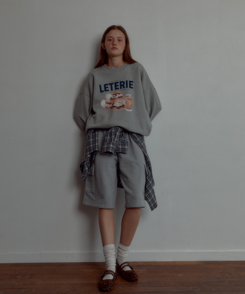 LETERIE(レテリー)の「MARSHMALLOW WAFFLE SWEATSHIRT_GREY(スウェット・レディース・グレー・FREE)」の4枚目の写真