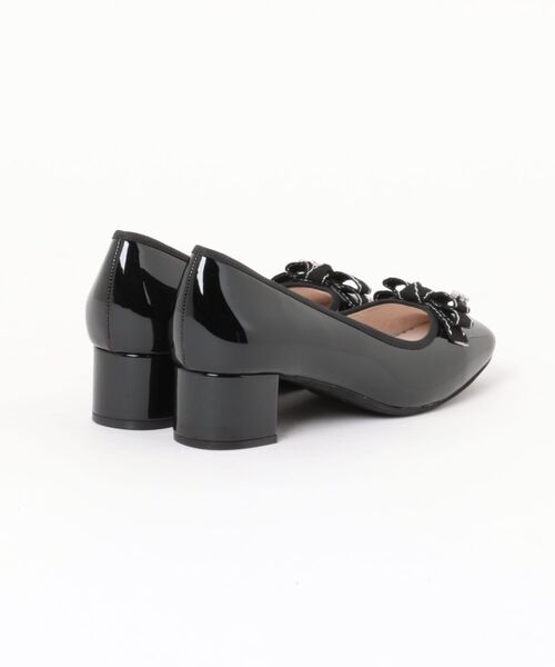Bridget Birkin(ブリジットバーキン)の「【Bridget Birkin】リボンビジューフラワーパンプス(51038B)(パンプス・レディース・ベージュ/ブラック/グレイッシュベージュ・24/22.5/24.5/23/23.5)」の4枚目の写真