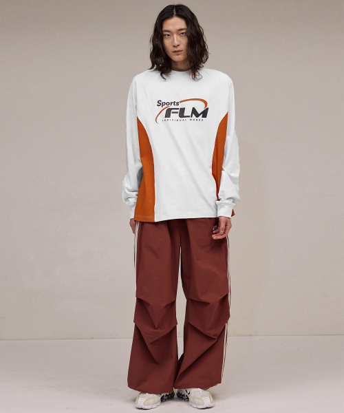 F.ILLUMINATE(フィルミネイト)の「スポーツブロックロングスリーブ-オレンジ(Tシャツ/カットソー・レディース・その他・LARGE/SMALL/MEDIUM)」の3枚目の写真