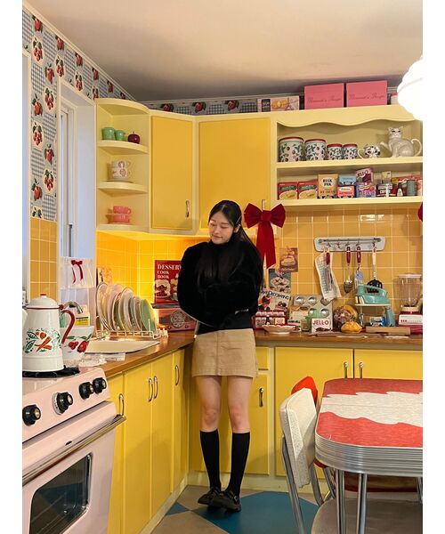 MUSINSA STANDARD WOMAN（ムシンサスタンダードウーマン）の「ウィメンズカーゴミニスカート[ベージュ]（スカート・レディース・その他・SMALL/MEDIUM/LARGE/X-SMALL）」の9枚目の写真