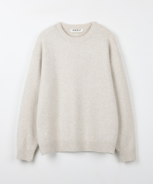 NODU（ノードユー）の「フォーマルベーシックラウンドニット[アイボリー]（ニット/セーター・メンズ・その他・MEDIUM/LARGE）」の6枚目の写真