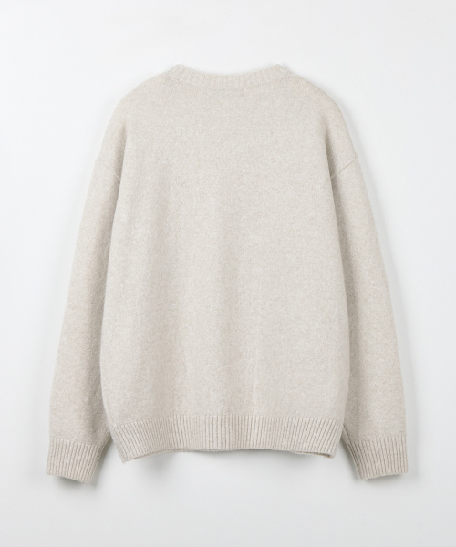 NODU（ノードユー）の「フォーマルベーシックラウンドニット[アイボリー]（ニット/セーター・メンズ・その他・MEDIUM/LARGE）」の7枚目の写真