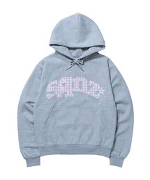 SEQUENZ（シークエンズ）の「【sqnz（エスキュンズ）】sqnz gingham applique pk / ジップパーカー 裏起毛 フーディ チェック ワッペン 刺繍（パーカー・メンズ）」