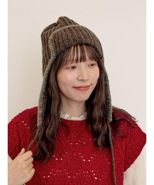 Samansa Mos2（サマンサ モスモス）の「【Fluffy Wool Blend】フリンジニットベスト（ベスト・レディース・オフホワイト/ベージュ/レッド・F）」の13枚目の写真