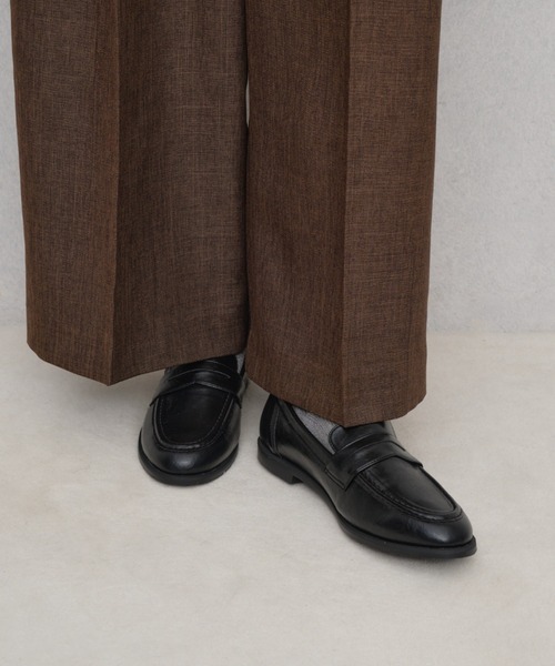 Launa lea(ラウナレア)の「【25秋冬】ソフトペニーローファー(0613)(ローファー・レディース・ブラック/ダークブラウン/キャメル/ネイビー・22.0cm/22.5cm/23.0cm/23.5cm/24.0cm/24.5cm/25.0cm)」の1枚目の写真