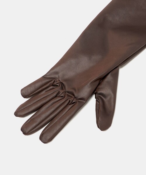 6（ロク）の「＜6(ROKU)＞ストール グローブ（ストール/ショール・レディース・ダークブラウン・FREE）」の9枚目の写真