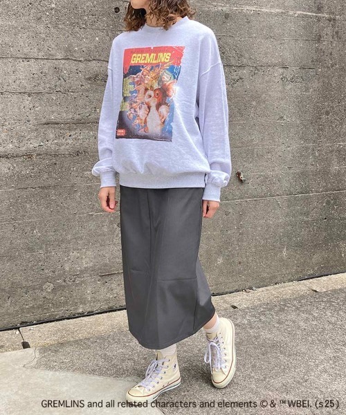 Bleu Bleuet（ブルーブルーエ）の「グレムリンムービーポスタートレーナー（スウェット・レディース・ライトグレー/チャコールグレー・M）」の11枚目の写真