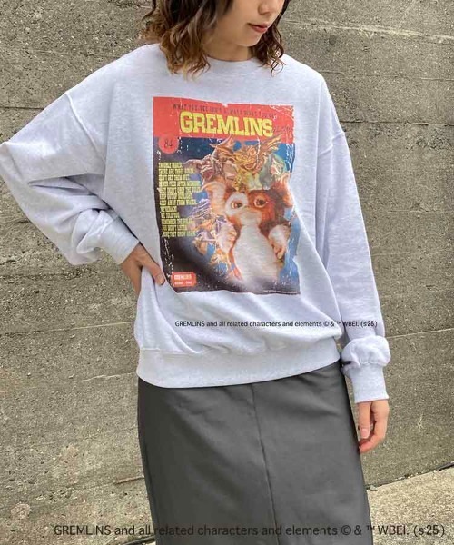 Bleu Bleuet（ブルーブルーエ）の「グレムリンムービーポスタートレーナー（スウェット・レディース・ライトグレー/チャコールグレー・M）」の12枚目の写真