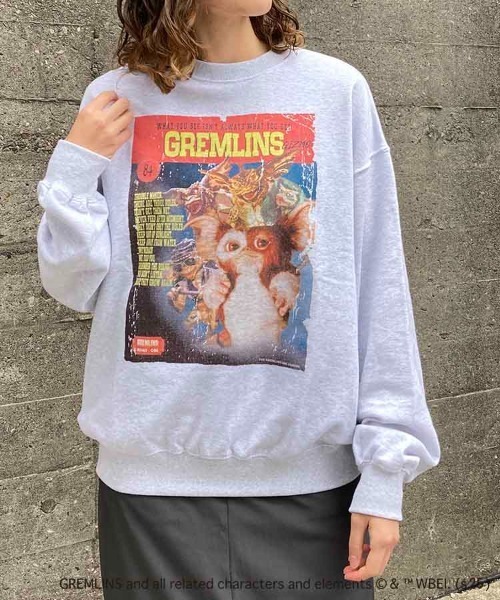 Bleu Bleuet（ブルーブルーエ）の「グレムリンムービーポスタートレーナー（スウェット・レディース・ライトグレー/チャコールグレー・M）」の15枚目の写真