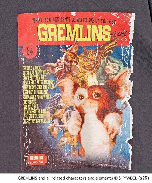 Bleu Bleuet（ブルーブルーエ）の「グレムリンムービーポスタートレーナー（スウェット・レディース・ライトグレー/チャコールグレー・M）」の18枚目の写真