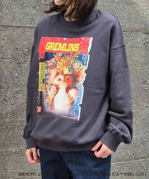 Bleu Bleuet（ブルーブルーエ）の「グレムリンムービーポスタートレーナー（スウェット・レディース・ライトグレー/チャコールグレー・M）」の8枚目の写真