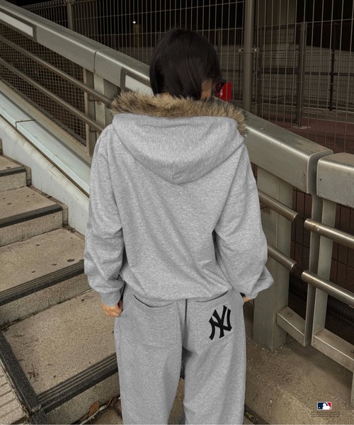 別注】MLB/刺繍フェイクファーフードパーカー（パーカー）｜sedacle