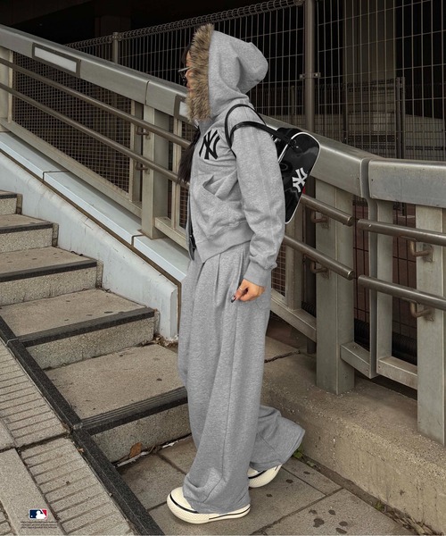 別注】MLB/刺繍フェイクファーフードパーカー（パーカー）｜sedacle