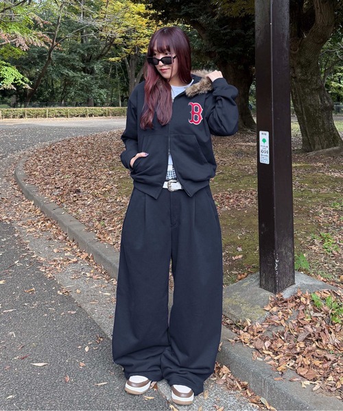 別注】MLB/刺繍フェイクファーフードパーカー（パーカー）｜sedacle