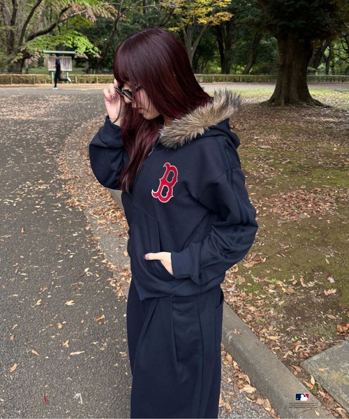 sedacle（セダクル）の「【別注】MLB/刺繍フェイクファーフード