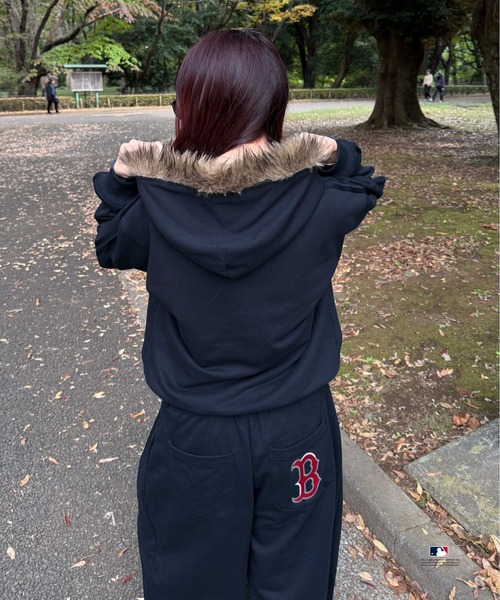 sedacle（セダクル）の「【別注】MLB/刺繍フェイクファーフード
