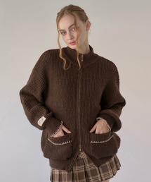 hazyl（ヘイジル）の「cable loose knit / ケーブルルーズニット