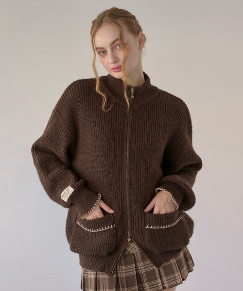 hazyl(ヘイジル)の「drivers knit / ドライバーズニット(ニット/セーター・レディース・ベージュ系その他/ブラウン系その他・フリー)」の2枚目の写真