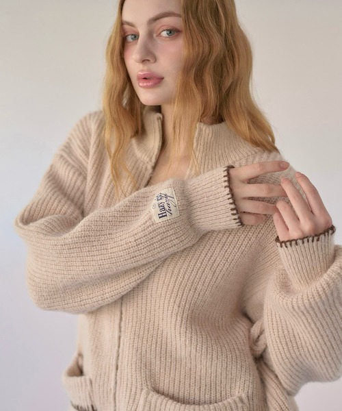 hazyl(ヘイジル)の「drivers knit / ドライバーズニット(ニット/セーター・レディース・ベージュ系その他/ブラウン系その他・フリー)」の22枚目の写真