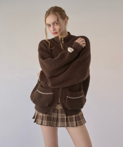 hazyl(ヘイジル)の「drivers knit / ドライバーズニット(ニット/セーター・レディース・ベージュ系その他/ブラウン系その他・フリー)」の4枚目の写真