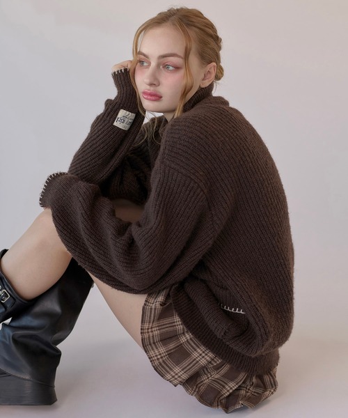 hazyl(ヘイジル)の「drivers knit / ドライバーズニット(ニット/セーター・レディース・ベージュ系その他/ブラウン系その他・フリー)」の6枚目の写真