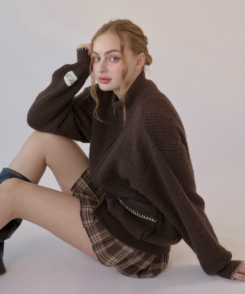 hazyl(ヘイジル)の「drivers knit / ドライバーズニット(ニット/セーター・レディース・ベージュ系その他/ブラウン系その他・フリー)」の5枚目の写真