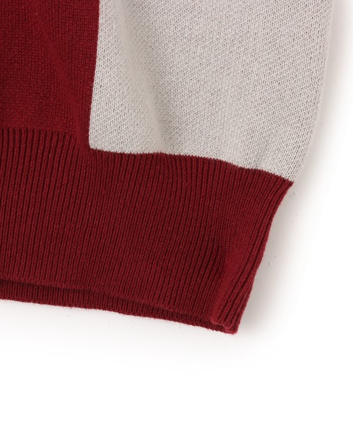 TOKYO 23(トウキョウニジュウサン)の「TOKYO 23 Racing Emblem Sweater / トウキョウ 23 レーシング エンブレム セーター(ニット/セーター・メンズ・レッド/ブラック・M/L/XL/XXL)」の6枚目の写真
