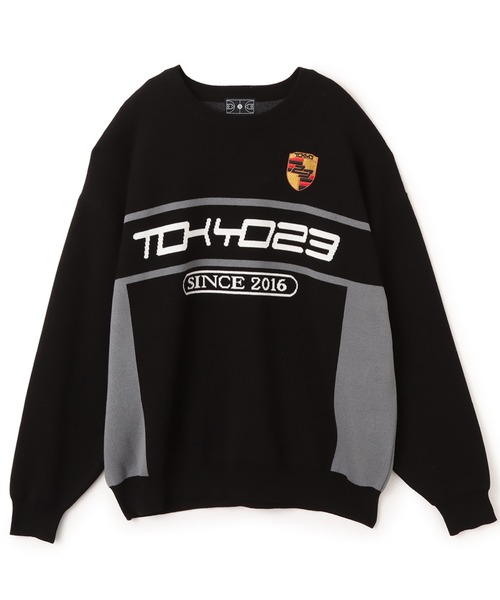 TOKYO 23(トウキョウニジュウサン)の「TOKYO 23 Racing Emblem Sweater / トウキョウ 23 レーシング エンブレム セーター(ニット/セーター・メンズ・レッド/ブラック・M/L/XL/XXL)」の9枚目の写真