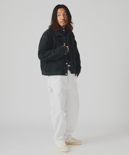 REMI RELIEF（レミレリーフ）の「REMI RELIEF/レミレリーフ モールスキン 1st JKT ジンバブエコットン デニムジャケット（デニムジャケット・メンズ・ブラック・M/L/XL）」の22枚目の写真