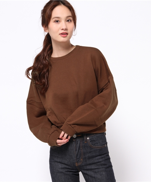 SLY（スライ）の「DROP SHOULDERSW TOPS2-S（スウェット・レディース・ブラウン/ブラック/カーキ・FREE）」の3枚目の写真