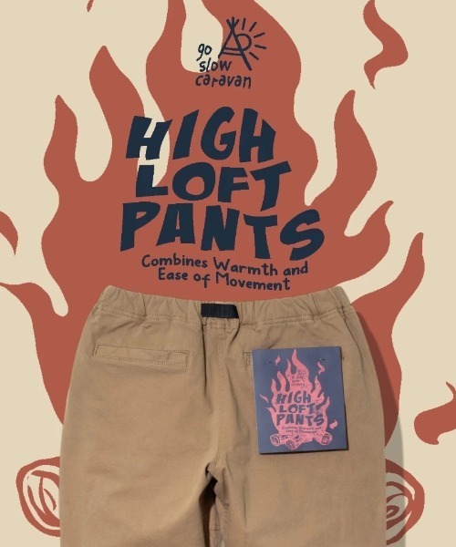 go slow caravan（ゴースローキャラバン）の「ストレッチツイル ハイロフトパンツ（その他パンツ・メンズ・ブラック/ベージュ/オリーブ・MEDIUM/X-LARGE/LARGE）」の5枚目の写真