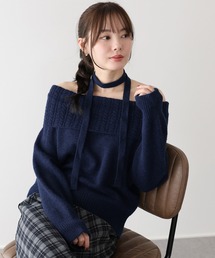 【美品】alexanderwang ブラック　ニット　セーター オフショルダー ニット/セーター（オフショルダー）ファッション通販 - ZOZOTOWN