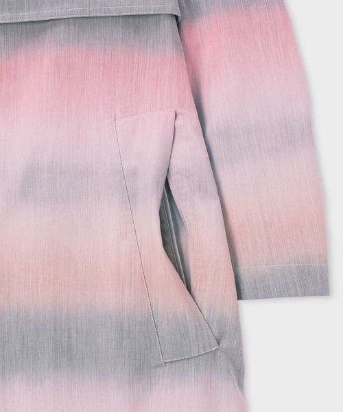 Paul Smith（ポールスミス）の「"Untitled Stripe" ロング トレンチコート / 133110 088Y（トレンチコート・メンズ・ピンク・LARGE/MEDIUM）」の6枚目の写真