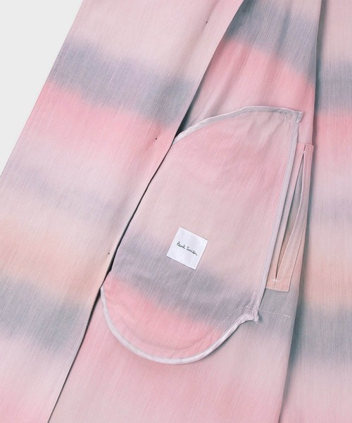 Paul Smith（ポールスミス）の「"Untitled Stripe" ロング トレンチコート / 133110 088Y（トレンチコート・メンズ・ピンク・LARGE/MEDIUM）」の5枚目の写真