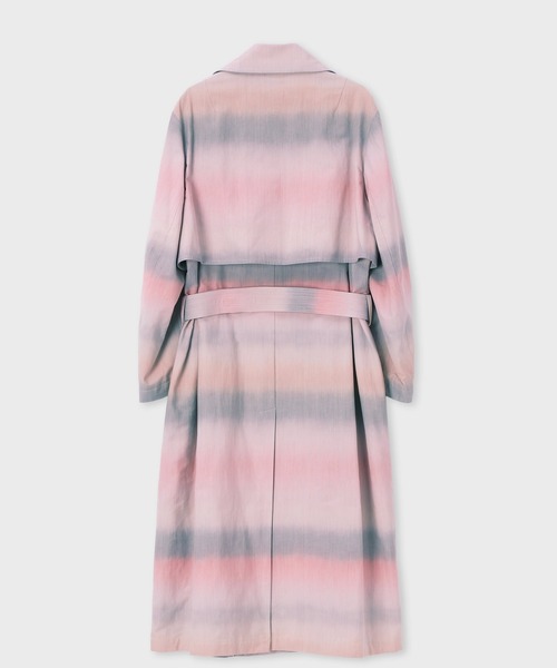 Paul Smith（ポールスミス）の「"Untitled Stripe" ロング トレンチコート / 133110 088Y（トレンチコート・メンズ・ピンク・LARGE/MEDIUM）」の3枚目の写真