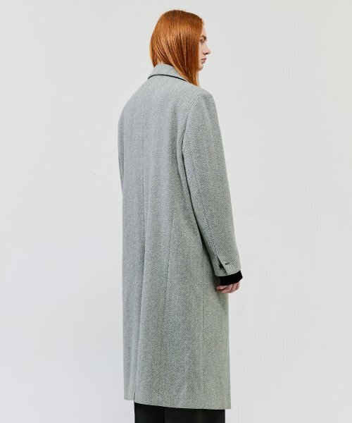 LMOOD(エルムード)の「ビッグマムヘリンボーンシングルコートグレー(チェスターコート・レディース・その他・46/48)」の10枚目の写真