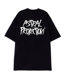 [オーバーサイズ]グラフィティレタリング13番手綿ラウンドネック半袖Tシャツ_ブラック