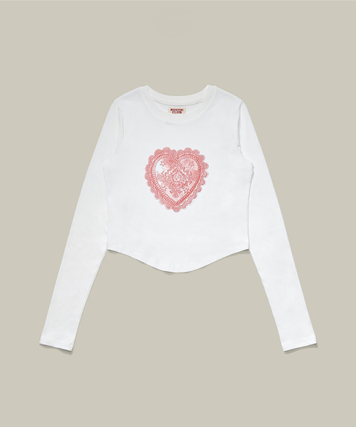 RUSTICCLUB(ラスティッククラブ)の「Heart Concho Long sleeve_White(Tシャツ/カットソー・レディース・クリーム・FREE)」の3枚目の写真
