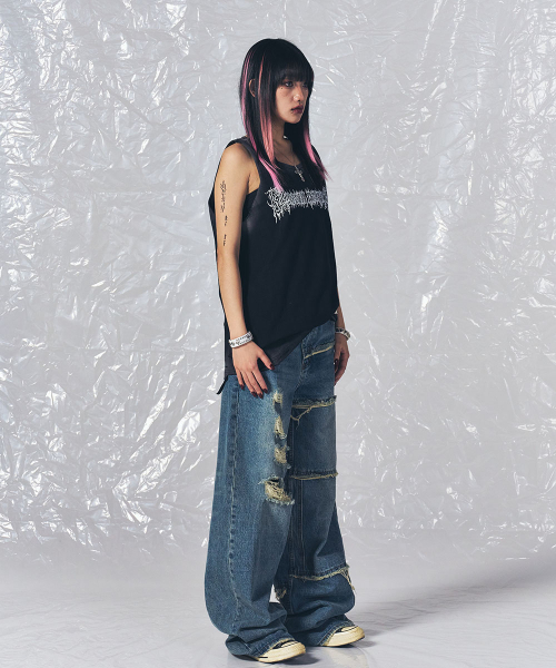 SCHISM INDUCING(スキズムインデューシング)の「TWELVE GOLD JEANS BLUE(デニムパンツ・レディース・その他・MEDIUM/LARGE)」の14枚目の写真