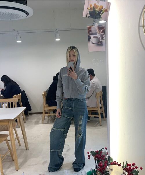 SCHISM INDUCING(スキズムインデューシング)の「TWELVE GOLD JEANS BLUE(デニムパンツ・レディース・その他・MEDIUM/LARGE)」の2枚目の写真
