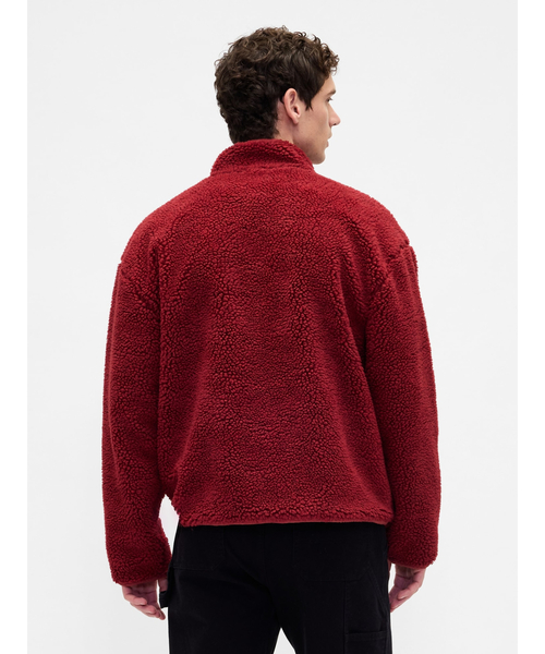 GAP(ギャップ)の「ボア オーバーサイズ GAPロゴ ジップアップジャケット(その他アウター・メンズ・ネイビー/ワイン/ブラック・XL/L/M/S/XS)」の11枚目の写真