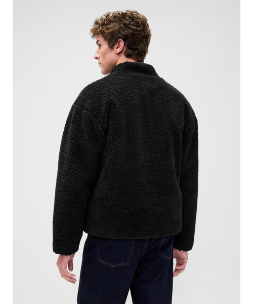 GAP(ギャップ)の「ボア オーバーサイズ GAPロゴ ジップアップジャケット(その他アウター・メンズ・ネイビー/ワイン/ブラック・XL/L/M/S/XS)」の12枚目の写真