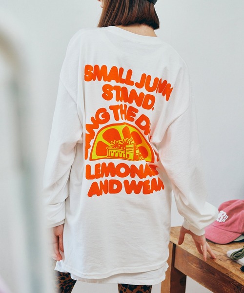 RNA(アールエヌエー)の「M2633 PINKMOTEL ベアープリントロンT(Tシャツ/カットソー・レディース・ピンク/ホワイト/ブラック・MEDIUM)」の2枚目の写真