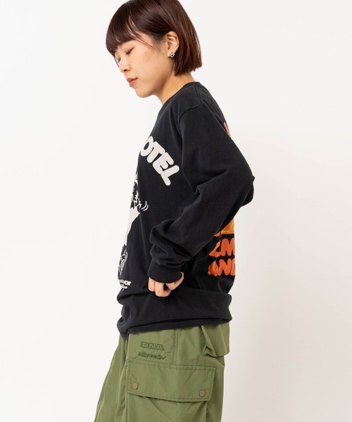 RNA(アールエヌエー)の「M2633 PINKMOTEL ベアープリントロンT(Tシャツ/カットソー・レディース・ピンク/ホワイト/ブラック・MEDIUM)」の10枚目の写真