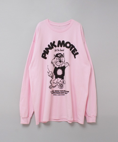 M2633 PINK MOTEL ベアープリントロンT（Tシャツ/カットソー）｜RNA