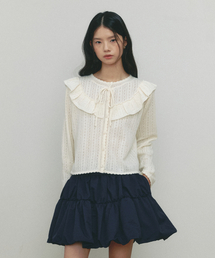 LACE FRILL CARDIGAN(IV)